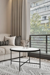 Măsuță de cafea Rotto, Diverse culori, 75x75x45 cm - Alb | SKU: 594MRS1224 | Măsuță de cafea Rotto, 75x75x45 cm, varianta Alb, produs pentru amenajarea locuinței, disponibil online în România la CasaMob