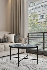 Măsuță de cafea Rotto, Diverse culori, 75x75x45 cm - Marble - Antracit | SKU: 594MRS1227 | Măsuță de cafea Rotto, 75x75x45 cm, varianta Marble - Antracit, produs pentru amenajarea locuinței, disponibil online în România la CasaMob
