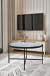 Marble - Alb | SKU: 594MRS1228 | Măsuță de cafea Rotto, 75x75x45 cm, varianta Marble - Alb, produs pentru amenajarea locuinței, disponibil online în România la CasaMob