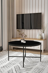 Măsuță de cafea Rotto, Diverse culori, 75x75x45 cm - Negru | SKU: 594MRS1229 | Măsuță de cafea Rotto, 75x75x45 cm, varianta Negru, produs pentru amenajarea locuinței, disponibil online în România la CasaMob