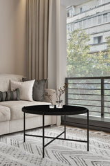 Măsuță de cafea Rotto, Diverse culori, 75x75x45 cm - Negru | SKU: 594MRS1229 | Măsuță de cafea Rotto, 75x75x45 cm, varianta Negru, produs pentru amenajarea locuinței, disponibil online în România la CasaMob