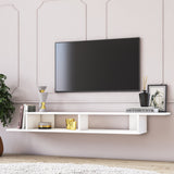 Comodă TV Numudio, Alb, 150x30x18 cm