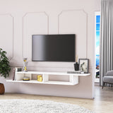 Comodă TV Numudio, Alb, 150x30x18 cm