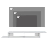 Comodă TV Numudio, Alb, 150x30x18 cm