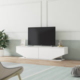 Comodă TV Ares, Alb, 160x33x37 cm