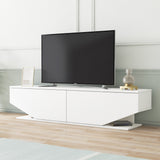 Comodă TV Ares, Alb, 160x33x37 cm
