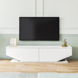 Comodă TV Ares, Alb, 160x33x37 cm