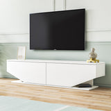 Comodă TV Ares, Alb, 160x33x37 cm