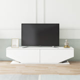 Comodă TV Ares, Alb, 160x33x37 cm