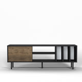 Comodă TV Pietra, Diverse culori, 160x35x57 cm - Nuc - Negru | SKU: 598MNM1110 | Comodă TV Pietra, 160x35x57 cm, varianta Nuc - Negru, produs pentru amenajarea locuinței, disponibil online în România la CasaMob