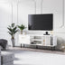 Alb | SKU: 598MNM1130 | Comodă TV Pietra, 160x35x57 cm, varianta Alb, produs pentru amenajarea locuinței, disponibil online în România la CasaMob