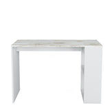 Birou Deserto - Marble, Alb, 112x60x75 cm