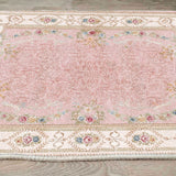 Covor de living / dormitor Anatolia, Lavabil, Antiderapant, Roz deschis, 80x150 cm