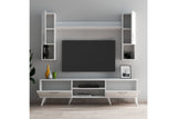 Comodă TV TVU0201, Alb, 180x35x48 cm