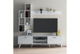 Comodă TV TVU0301, Alb, 180x35x48 cm
