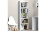 Bibliotecă KTB0101, Alb, 48x24x159 cm