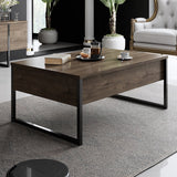 Măsuță de cafea Luxe, Diverse culori, 90x60x40 cm - Nuc - Negru | SKU: 618BLY1126 | Măsuță de cafea Luxe, 90x60x40 cm, varianta Nuc - Negru, produs pentru amenajarea locuinței, disponibil online în România la CasaMob