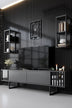 Antracit - Negru | SKU: 618BLY1157 | Set mobilă pentru sufragerie Chrome Line Set, 180x30x18 cm, varianta Antracit - Negru, produs pentru amenajarea locuinței, disponibil online în România la CasaMob