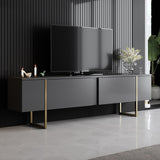 Set mobilă pentru sufragerie Luxe Set, Diverse culori, 180x30x47 cm - Antracit - Auriu | SKU: 618BLY1170 | Set mobilă pentru sufragerie Luxe Set, 180x30x47 cm, varianta Antracit - Auriu, produs pentru amenajarea locuinței, disponibil online în România la CasaMob