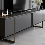 Set mobilă pentru sufragerie Luxe Set, Diverse culori, 180x30x47 cm - Antracit - Auriu | SKU: 618BLY1170 | Set mobilă pentru sufragerie Luxe Set, 180x30x47 cm, varianta Antracit - Auriu, produs pentru amenajarea locuinței, disponibil online în România la CasaMob