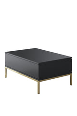 Măsuță de cafea Lord, Diverse culori, 90x60x40 cm - Antracit - Auriu | SKU: 618BLY1189 | Măsuță de cafea Lord, 90x60x40 cm, varianta Antracit - Auriu, produs pentru amenajarea locuinței, disponibil online în România la CasaMob
