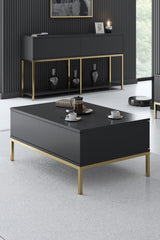 Set mobilă pentru sufragerie Lord, Diverse culori, 180x30x47 cm - Antracit - Auriu | SKU: 618BLY1190 | Set mobilă pentru sufragerie Lord, 180x30x47 cm, varianta Antracit - Auriu, produs pentru amenajarea locuinței, disponibil online în România la CasaMob