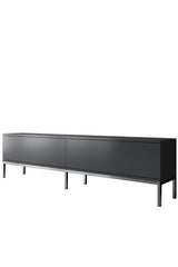 Comodă TV Lord, Diverse culori, 180x30x47 cm - Antracit - Argintiu | SKU: 618BLY1191 | Comodă TV Lord, 180x30x47 cm, varianta Antracit - Argintiu, produs pentru amenajarea locuinței, disponibil online în România la CasaMob