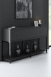 Antracit - Negru | SKU: 618BLY1198 | Set mobilă pentru sufragerie Lord, 180x30x47 cm, varianta Antracit - Negru, produs pentru amenajarea locuinței, disponibil online în România la CasaMob