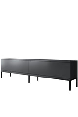 Set mobilă pentru sufragerie Lord, Diverse culori, 180x30x47 cm - Antracit - Negru | SKU: 618BLY1198 | Set mobilă pentru sufragerie Lord, 180x30x47 cm, varianta Antracit - Negru, produs pentru amenajarea locuinței, disponibil online în România la CasaMob