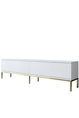 Set mobilă pentru sufragerie Lord, Diverse culori, 180x30x47 cm - Alb - Auriu | SKU: 618BLY1203 | Set mobilă pentru sufragerie Lord, 180x30x47 cm, varianta Alb - Auriu, produs pentru amenajarea locuinței, disponibil online în România la CasaMob