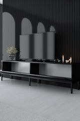 Comodă TV Lord, Diverse culori, 180x30x47 cm - Negru | SKU: 618BLY1220 | Comodă TV Lord, 180x30x47 cm, varianta Negru, produs pentru amenajarea locuinței, disponibil online în România la CasaMob