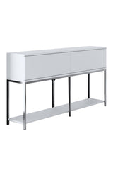 Set mobilă pentru sufragerie Lord, Diverse culori, 180x30x47 cm - Alb - Argintiu | SKU: 618BLY1207 | Set mobilă pentru sufragerie Lord, 180x30x47 cm, varianta Alb - Argintiu, produs pentru amenajarea locuinței, disponibil online în România la CasaMob