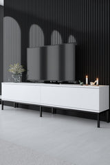 Set mobilă pentru sufragerie Lord, Diverse culori, 180x30x47 cm - Negru - Alb | SKU: 618BLY1211 | Set mobilă pentru sufragerie Lord, 180x30x47 cm, varianta Negru - Alb, produs pentru amenajarea locuinței, disponibil online în România la CasaMob
