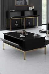 Măsuță de cafea Lord, Diverse culori, 90x60x40 cm - Negru - Auriu | SKU: 618BLY1214 | Măsuță de cafea Lord, 90x60x40 cm, varianta Negru - Auriu, produs pentru amenajarea locuinței, disponibil online în România la CasaMob
