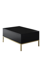 Măsuță de cafea Lord, Diverse culori, 90x60x40 cm - Negru - Auriu | SKU: 618BLY1214 | Măsuță de cafea Lord, 90x60x40 cm, varianta Negru - Auriu, produs pentru amenajarea locuinței, disponibil online în România la CasaMob