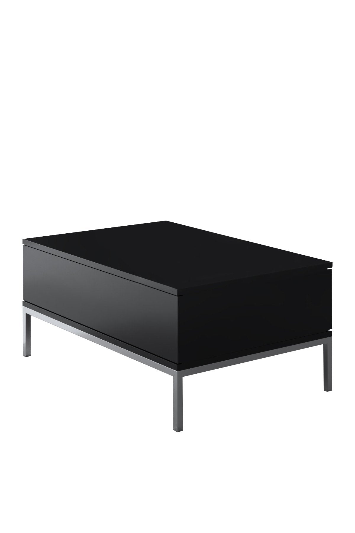 Măsuță de cafea Lord, Diverse culori, 90x60x40 cm - Negru - Argintiu | SKU: 618BLY1218 | Măsuță de cafea Lord, 90x60x40 cm, varianta Negru - Argintiu, produs pentru amenajarea locuinței, disponibil online în România la CasaMob