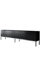 Set mobilă pentru sufragerie Lord, Diverse culori, 180x30x47 cm - Negru - Argintiu | SKU: 618BLY1219 | Set mobilă pentru sufragerie Lord, 180x30x47 cm, varianta Negru - Argintiu, produs pentru amenajarea locuinței, disponibil online în România la CasaMob