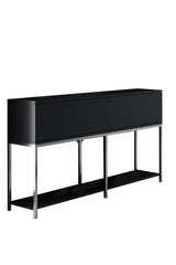 Set mobilă pentru sufragerie Lord, Diverse culori, 180x30x47 cm - Negru - Argintiu | SKU: 618BLY1219 | Set mobilă pentru sufragerie Lord, 180x30x47 cm, varianta Negru - Argintiu, produs pentru amenajarea locuinței, disponibil online în România la CasaMob
