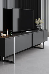 Set mobilă pentru sufragerie Luxe, Diverse culori, Diverse dimensiuni - Antracit - Argintiu - 180x30x50 cm | SKU: 618BLY1224 | Set mobilă pentru sufragerie Luxe, varianta Antracit - Argintiu - 180x30x50 cm, produs pentru amenajarea locuinței, disponibil online în România la CasaMob