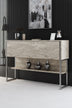 Travertin - Argintiu | SKU: 618BLY1229 | Set mobilă pentru sufragerie Luxe Set, 180x30x47 cm, varianta Travertin - Argintiu, produs pentru amenajarea locuinței, disponibil online în România la CasaMob