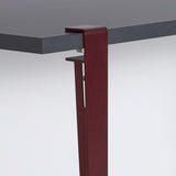 Birou Eridanos Burgundy, Antracit - Bordo, 120x60x75 cm