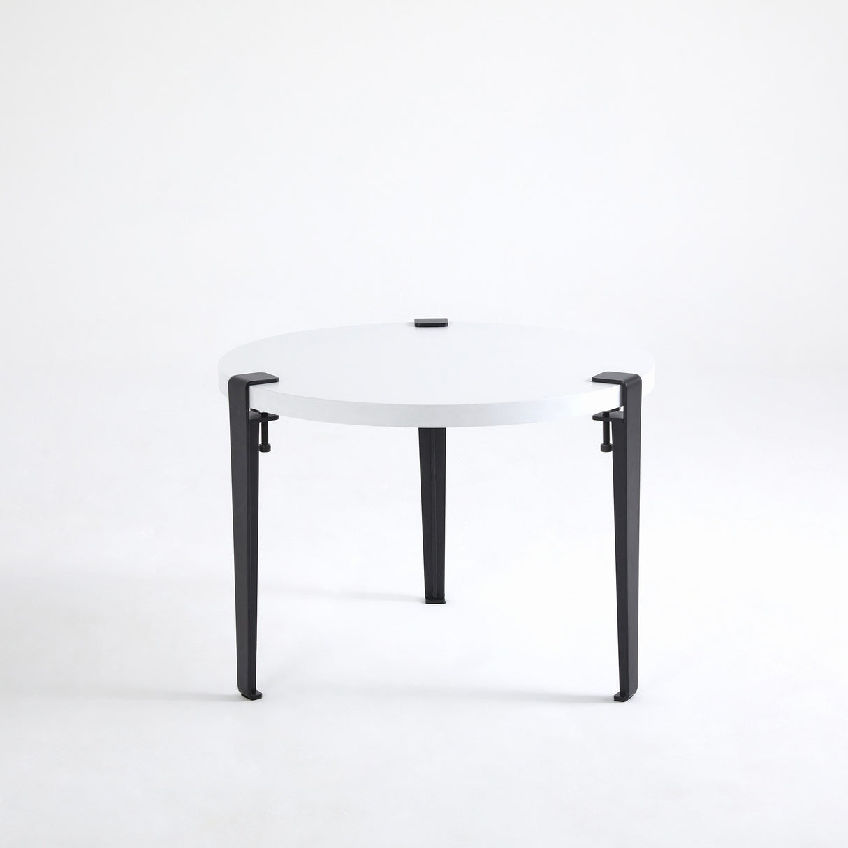 Măsuță de cafea Fregoia Black, Alb - Negru, Ø60x45 cm