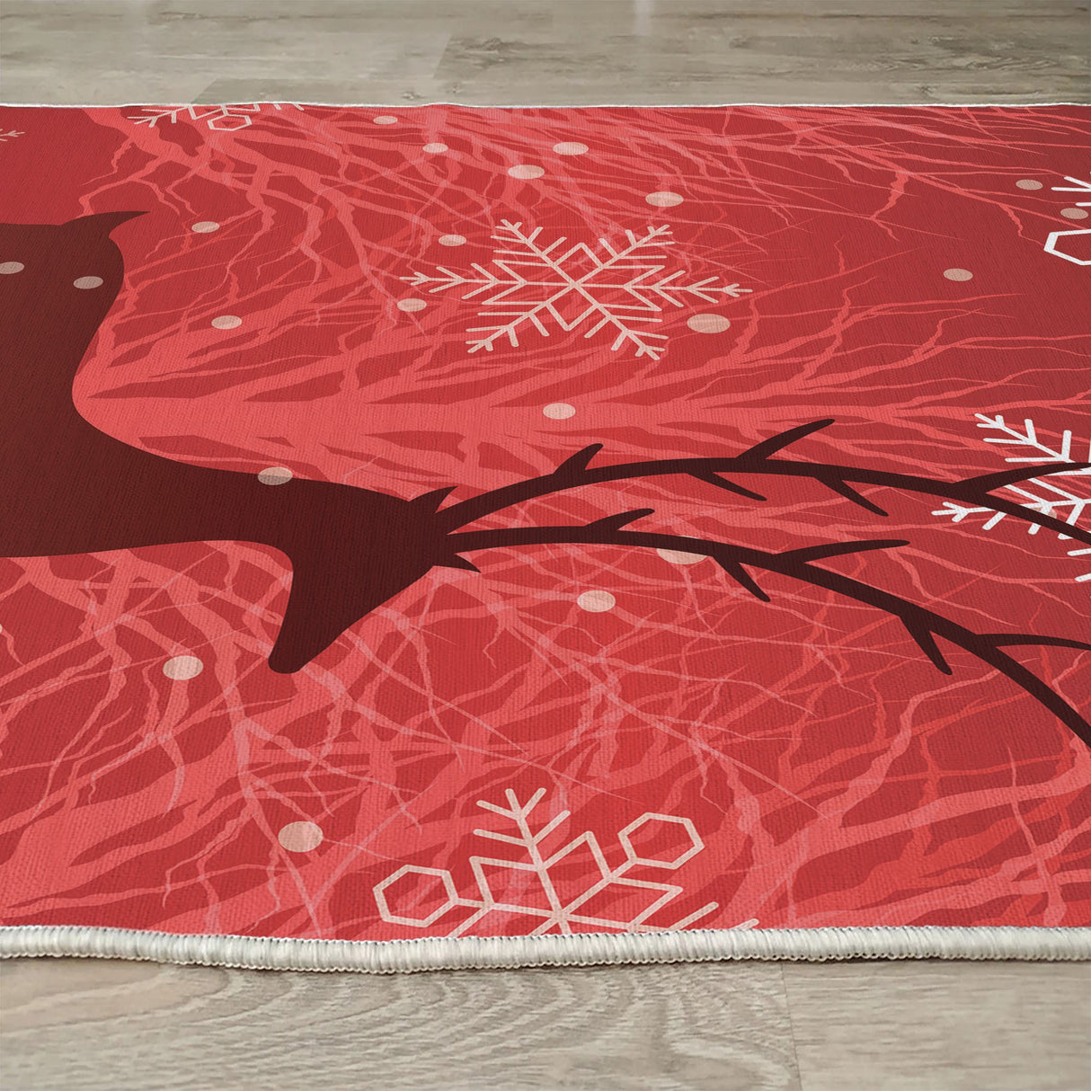 Covor Woopamuk419, Roșu - Alb, Diverse dimensiuni - 80x120x1 cm | SKU: 633HFT1134 | Covor Woopamuk419, Roșu - Alb, varianta 80x120x1 cm, produs pentru amenajarea locuinței, disponibil online în România la CasaMob