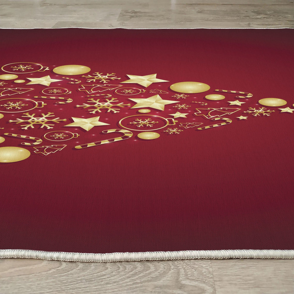 Covor Woopamuk424, Roșu - Auriu, Diverse dimensiuni - 120x180x1 cm | SKU: 633HFT1196 | Covor Woopamuk424, Roșu - Auriu, varianta 120x180x1 cm, produs pentru amenajarea locuinței, disponibil online în România la CasaMob