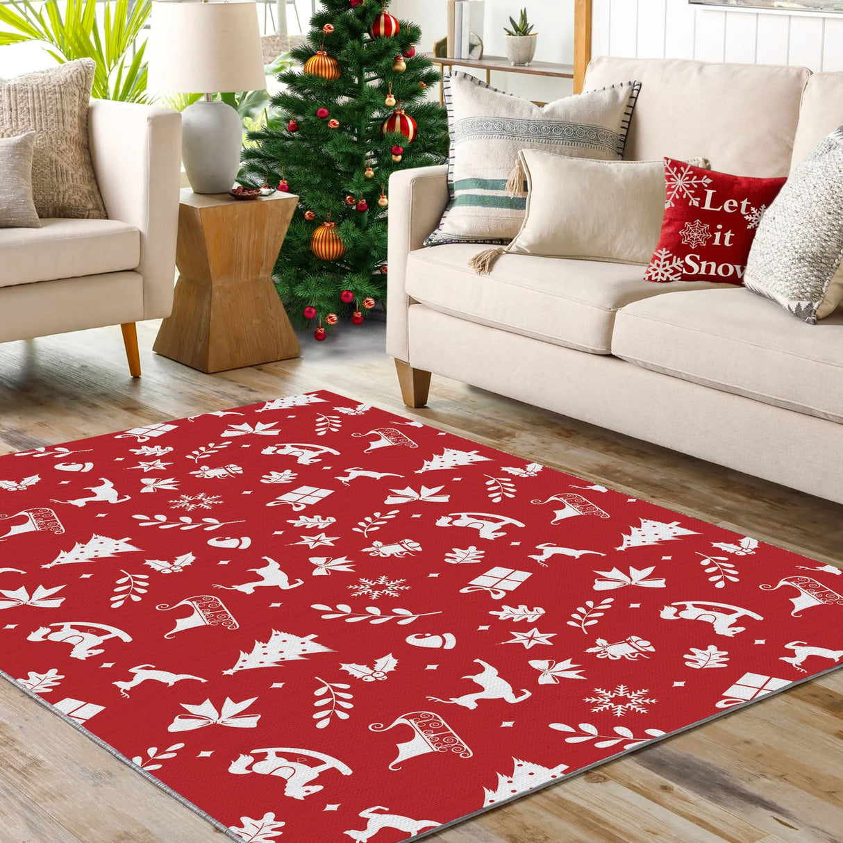 Covor Woopamuk441, Roșu - Alb, Diverse dimensiuni - 80x300x1 cm | SKU: 633HFT1381 | Covor Woopamuk441, Roșu - Alb, varianta 80x300x1 cm, produs pentru amenajarea locuinței, disponibil online în România la CasaMob