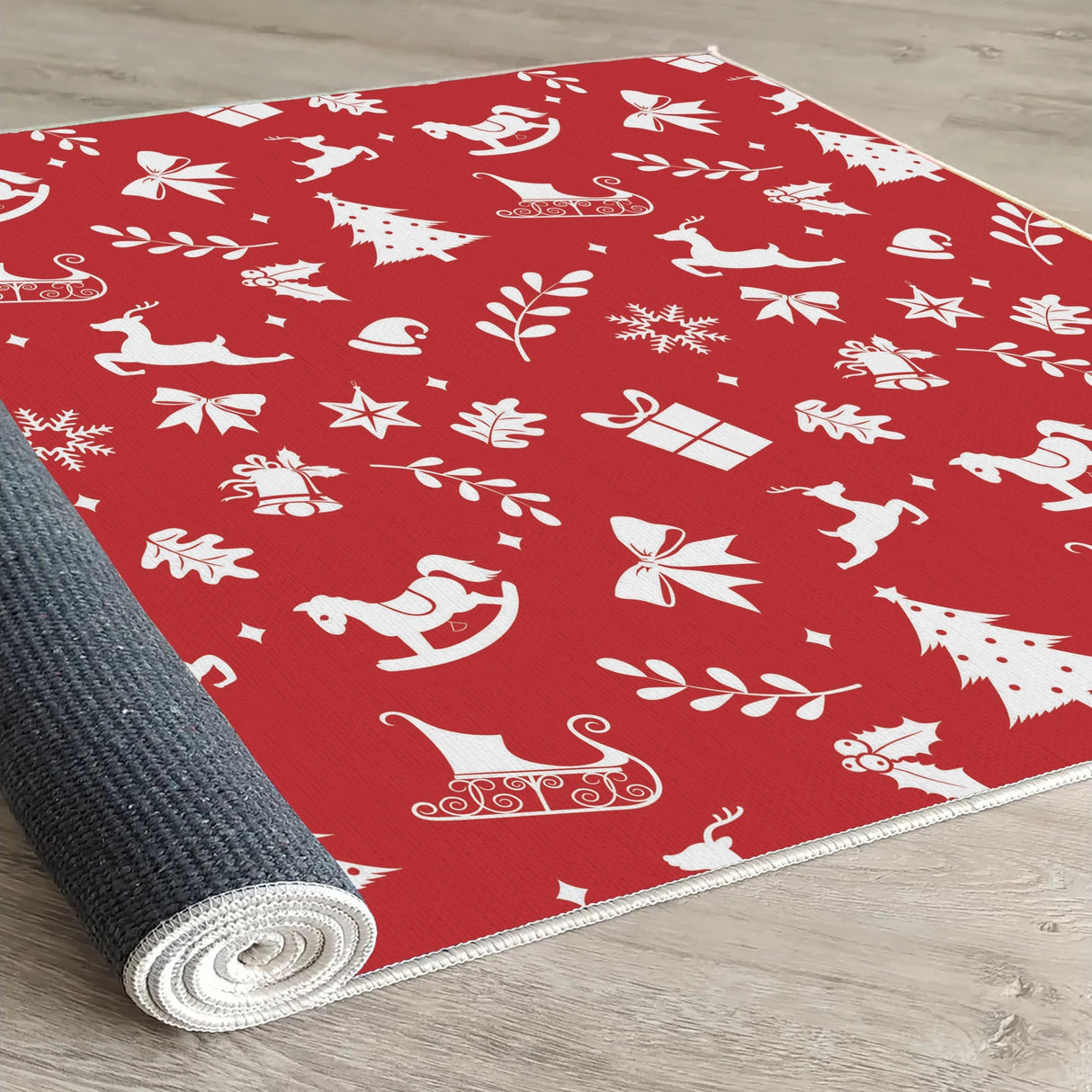 Covor Woopamuk441, Roșu - Alb, Diverse dimensiuni - 100x300x1 cm | SKU: 633HFT1384 | Covor Woopamuk441, Roșu - Alb, varianta 100x300x1 cm, produs pentru amenajarea locuinței, disponibil online în România la CasaMob