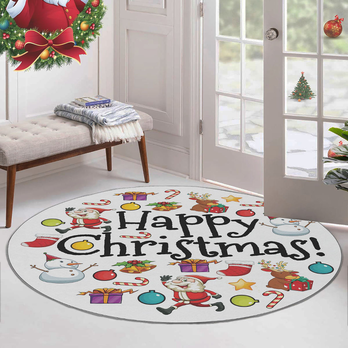 Covor Woopamuk444, Multicolor, Diverse dimensiuni - Ø80x5 cm | SKU: 633HFT1412 | Covor Woopamuk444, Multicolor, varianta Ø80x5 cm, produs pentru amenajarea locuinței, disponibil online în România la CasaMob