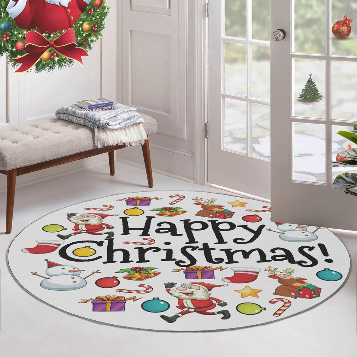 Covor Woopamuk444, Multicolor, Diverse dimensiuni - Ø90x5 cm | SKU: 633HFT1413 | Covor Woopamuk444, Multicolor, varianta Ø90x5 cm, produs pentru amenajarea locuinței, disponibil online în România la CasaMob