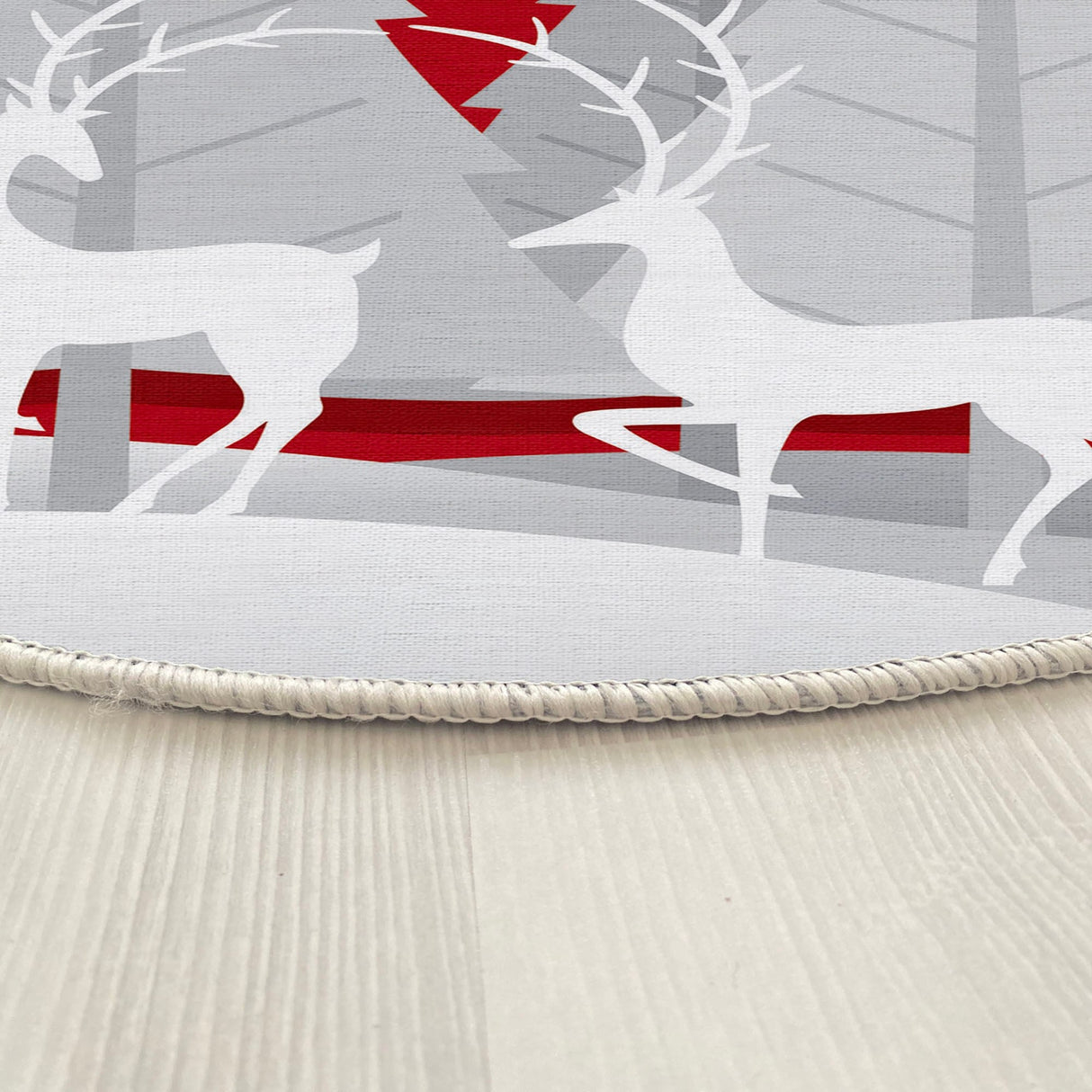 Covor Woopamuk448, Roșu - Alb, Diverse dimensiuni - Ø90x5 cm | SKU: 633HFT1457 | Covor Woopamuk448, Roșu - Alb, varianta Ø90x5 cm, produs pentru amenajarea locuinței, disponibil online în România la CasaMob