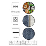 Covor Woopamuk449, Auriu - Alb, Diverse dimensiuni - Ø80x5 cm | SKU: 633HFT1467 | Covor Woopamuk449, Auriu - Alb, varianta Ø80x5 cm, produs pentru amenajarea locuinței, disponibil online în România la CasaMob